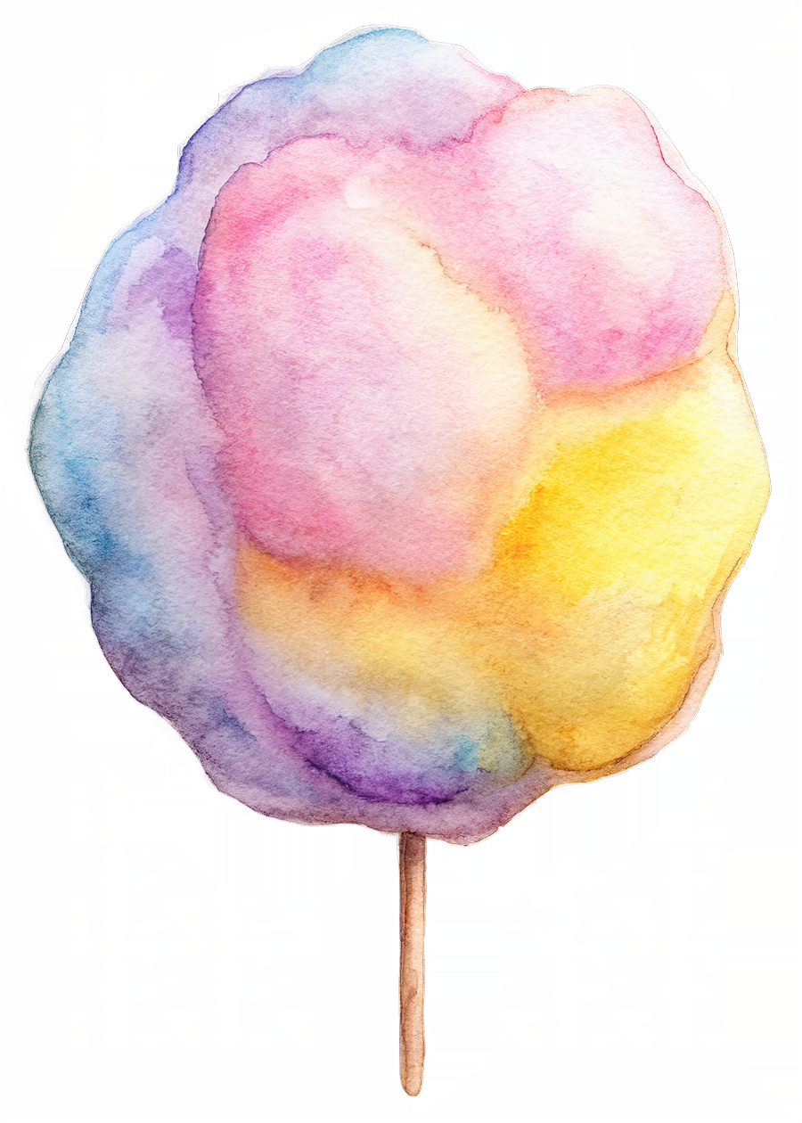 Cotton Candy Illustrations